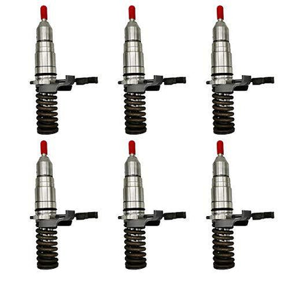 New 6PCS Fuel Injectors 127-8218 1278218 for Caterpillar CAT 3116 3126 TK371 TK381 525B 535B 950G 960F 962G - KUDUPARTS