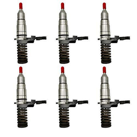 New 6PCS Fuel Injectors 127-8218 1278218 for Caterpillar CAT 3116 3126 TK371 TK381 525B 535B 950G 960F 962G - KUDUPARTS