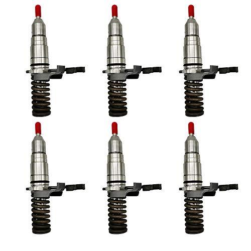 New 6 PCS Fuel Injectors 127-8218 1278218 for Caterpillar CAT 3116 3126 TK371 TK381 525B 535B 950G 960F 962G - KUDUPARTS