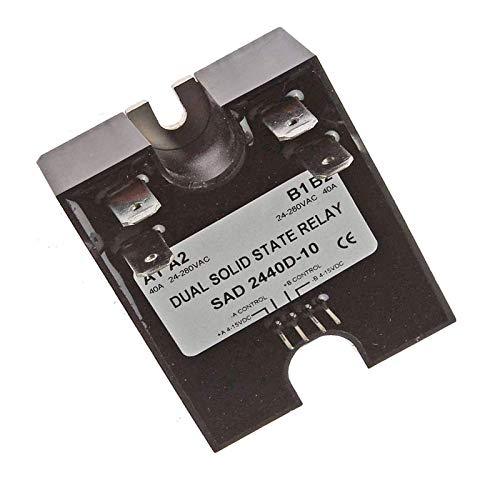 Solid State Relay SSR 4-15VDC Input 280VAC 40A D2440D-10 Random Turn On - KUDUPARTS