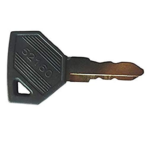 New Key 194155-52160 for Yanmar EX450, EX2900, EX3200, SC2400, SC2450 - KUDUPARTS