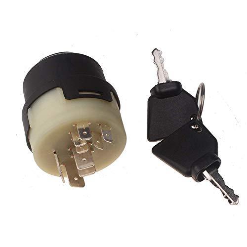 Ignition Switch With 2 Keys 701-80184 for JCB Backhoe Loader - KUDUPARTS