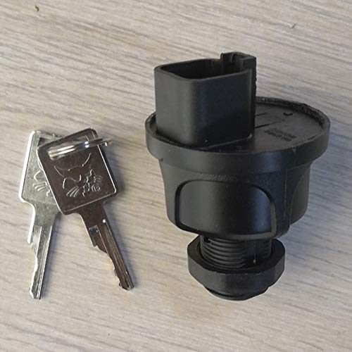 Compatible with Ignition Switch with Key for Bobcat E17 E17Z E19 E20 E25 E26 E32 E32i E35 E35i - KUDUPARTS