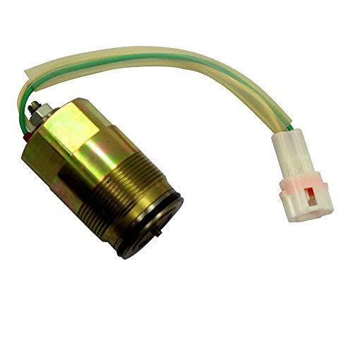 Solenoid Valve with Screw White Plug 2436R884F1 K3V112 for SK200-6 Excavator - KUDUPARTS