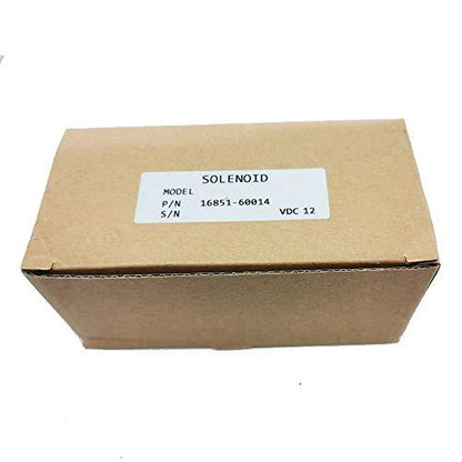 12V 16851-60014 Stop Solenoid for Kubota Tractor BX2350D BX24D BX25 G2160 GR2100 GR2110 RTV900R RTV900T - KUDUPARTS