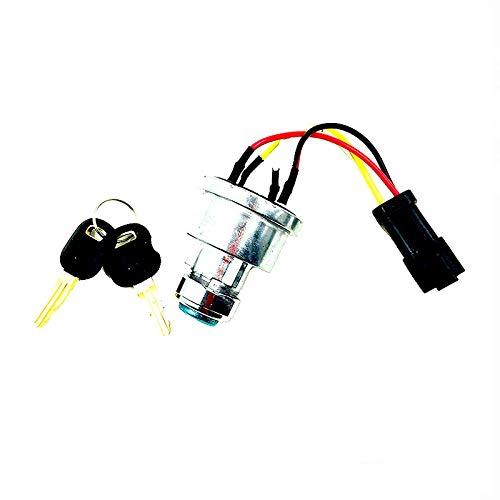 142-8858 Ignition Switch with 2 Keys for Caterpillar 257B Cat D6T 247B D6R D6T 267B 906 - KUDUPARTS