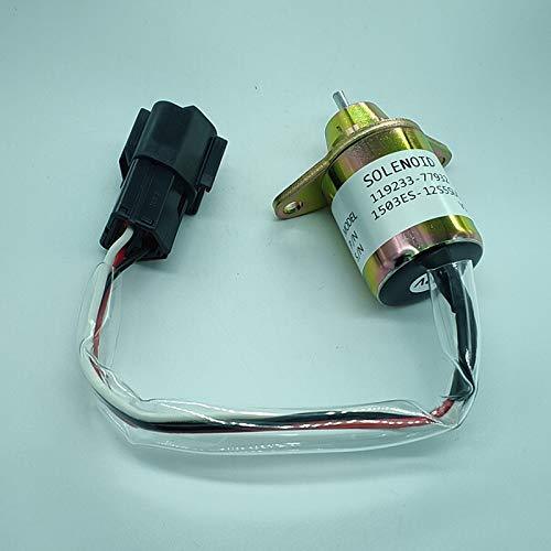 Fuel Shutdown Shut OFF Solenoid 119233-77932 1503ES-12S5SUC12 For Yanmar JOHN DEERE TRACTOR DC12V - KUDUPARTS