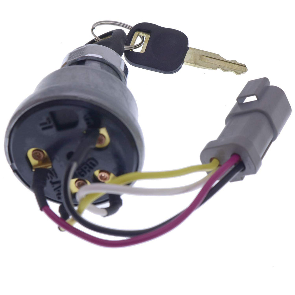 142-8858 Ignition Switch with 2 Keys for Caterpillar 257B Cat D6T 247B D6R D6T 267B 906 246B 242B 267B 216B 226B - KUDUPARTS