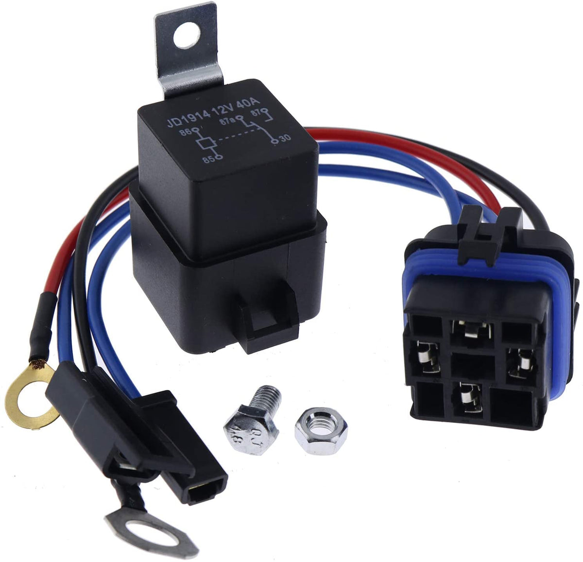 Starter Relay Kit Fit for John Deere AM107421 AM106304 Kawasaki Onan w/Water GX70 GX75 GX95 SX75 SX95 SRX75 SRX95 STX30 STX38 STX46 RX63 RX75 316 160 165 170 175 180 - KUDUPARTS