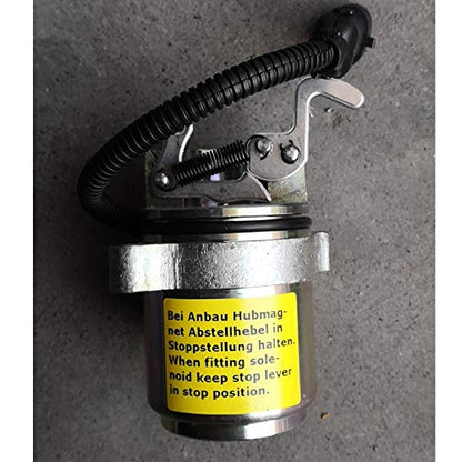 Fuel Shut Off Solenoid 6686715 for Bobcat 863 864 873 883 Skid Steer Loader - KUDUPARTS