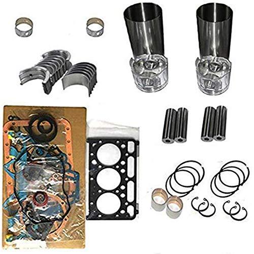 Overhaul Rebuild Kit With Liners for Kubota L1801 2 Cylinder Engine - KUDUPARTS