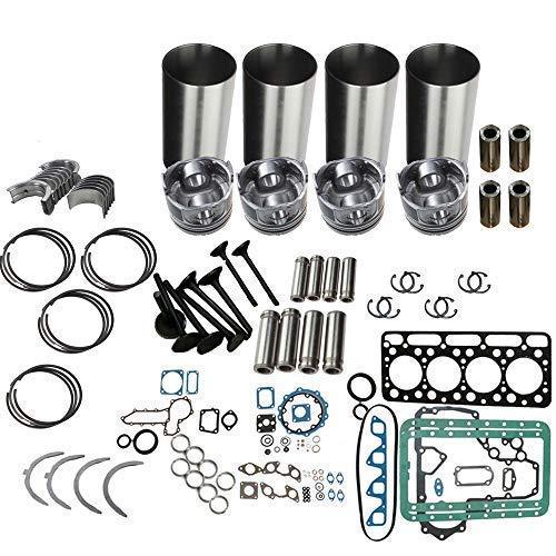 Compatible with L10 Engine Rebuilding Kit with Full Gasket Set for Cummins - KUDUPARTS
