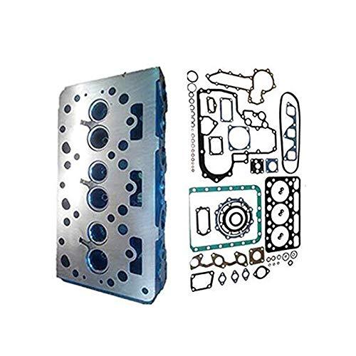 New Bare Cylinder Head + Full Gasket Kit For Kubota D1402 L2202 L2202DT L24O2 KH91 KH66 L2402DT - KUDUPARTS