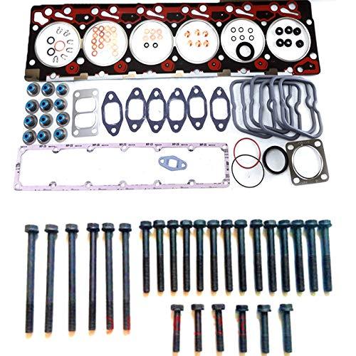 Compatible with 89-98 Upper Gasket kit & Bolts for Cummins 12V 5.9 6BT - KUDUPARTS