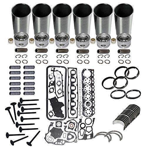 Compatible with 6BT Overhaul Rebuild Kit For Cummins 5.9L 12V Engine DODGE RAM PICKUP with gasket - KUDUPARTS