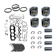 Gasket Set+Piston+Ring+Bearings+Washer for Perkins 404D-22 TAKEUCHI Skid Steer - KUDUPARTS