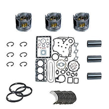 Gasket Set+Piston+Ring+Bearings+Washer for Yanmar 3D76E 3TNV76 Engine VIO25 - KUDUPARTS