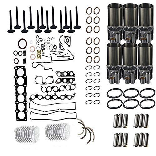 Engine Rebuild Kit For Mitsubishi S6S Piston+Piston Ring+Cylinder Liner+Gasket Kit - KUDUPARTS