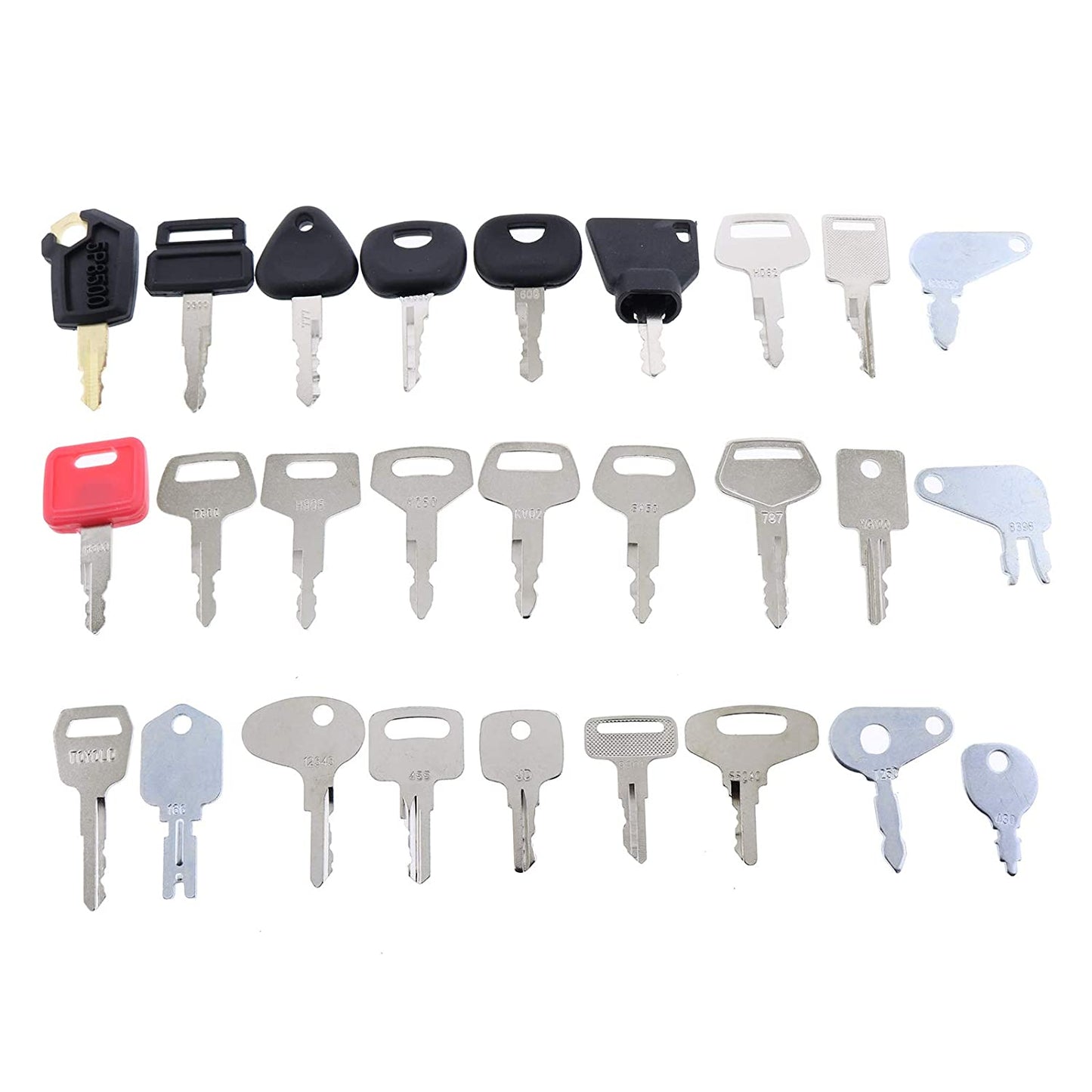 27 Key Blank Set Custom Cut to fit Equipments - KUDUPARTS