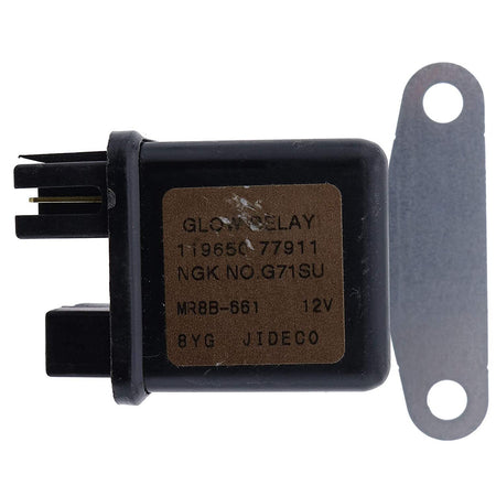 Preheating Glow Plug Relay 16415-65600 1641565600 8942481610 for Kubota D722 D902 D905 D1105 V3300 Yanmar 12V MR82BL-081 JIDECO 91008V Isuzu Hitachi ZAXIS27U ZAXIS50U ZAXIS40U - KUDUPARTS