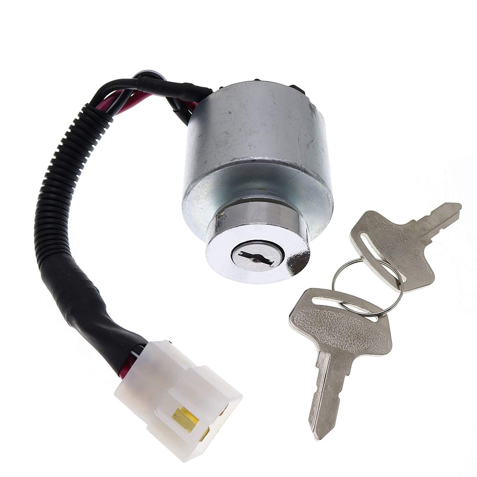 Ignition Switch 66101-55200 66101-55202 for Kubota BX1800D BX2230D G1700 G18 G1800 G18HD G1900 G2000 G2160 G21HD GT1050 GT850 TG1860AU TG1860G G1700 G1800 G1900 - KUDUPARTS