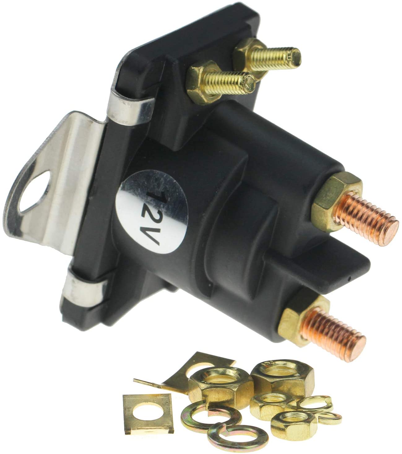 12V Starter/Power Trim Solenoid for Mercury Mariner Outboard Motors 89-96158T 89-846070 89-94318 89-96158 89-96158T - KUDUPARTS