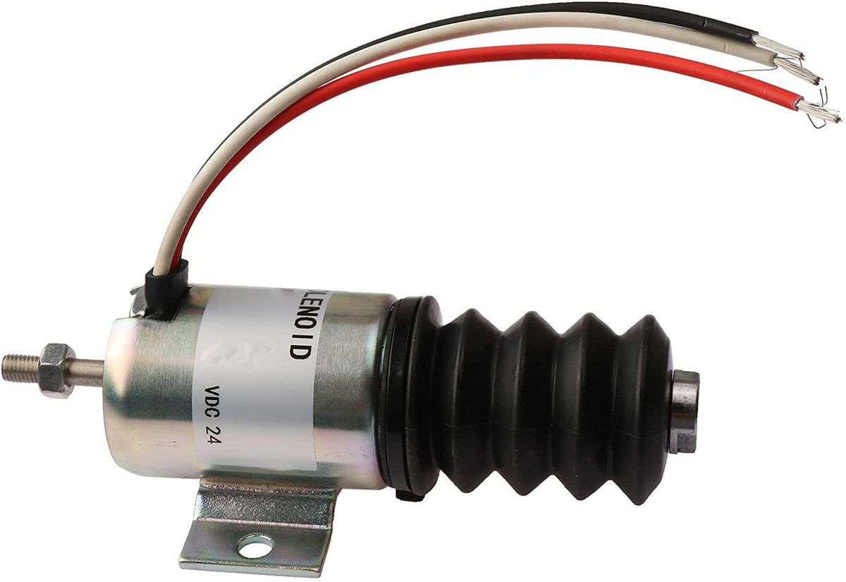 Fuel Shutoff Solenoid AT115077 for John Deere Excavator 690D - KUDUPARTS