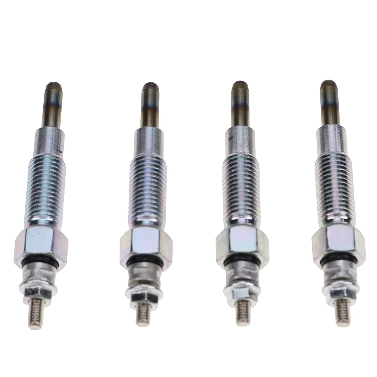4X Glow Plugs 15221-65510 15401-65510 9827560 Compatible with Kubota V1402 V1702 V1902 D1302 Bobcat 743 643 743B New Holland L455 L553 L555 - KUDUPARTS