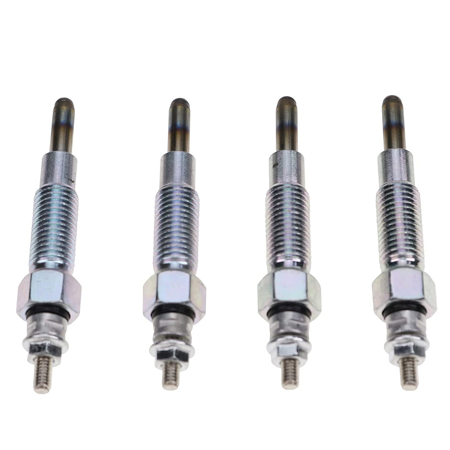 4X Glow Plugs 15221-65510 15401-65510 9827560 Compatible with Kubota V1402 V1702 V1902 D1302 Bobcat 743 643 743B New Holland L455 L553 L555 - KUDUPARTS