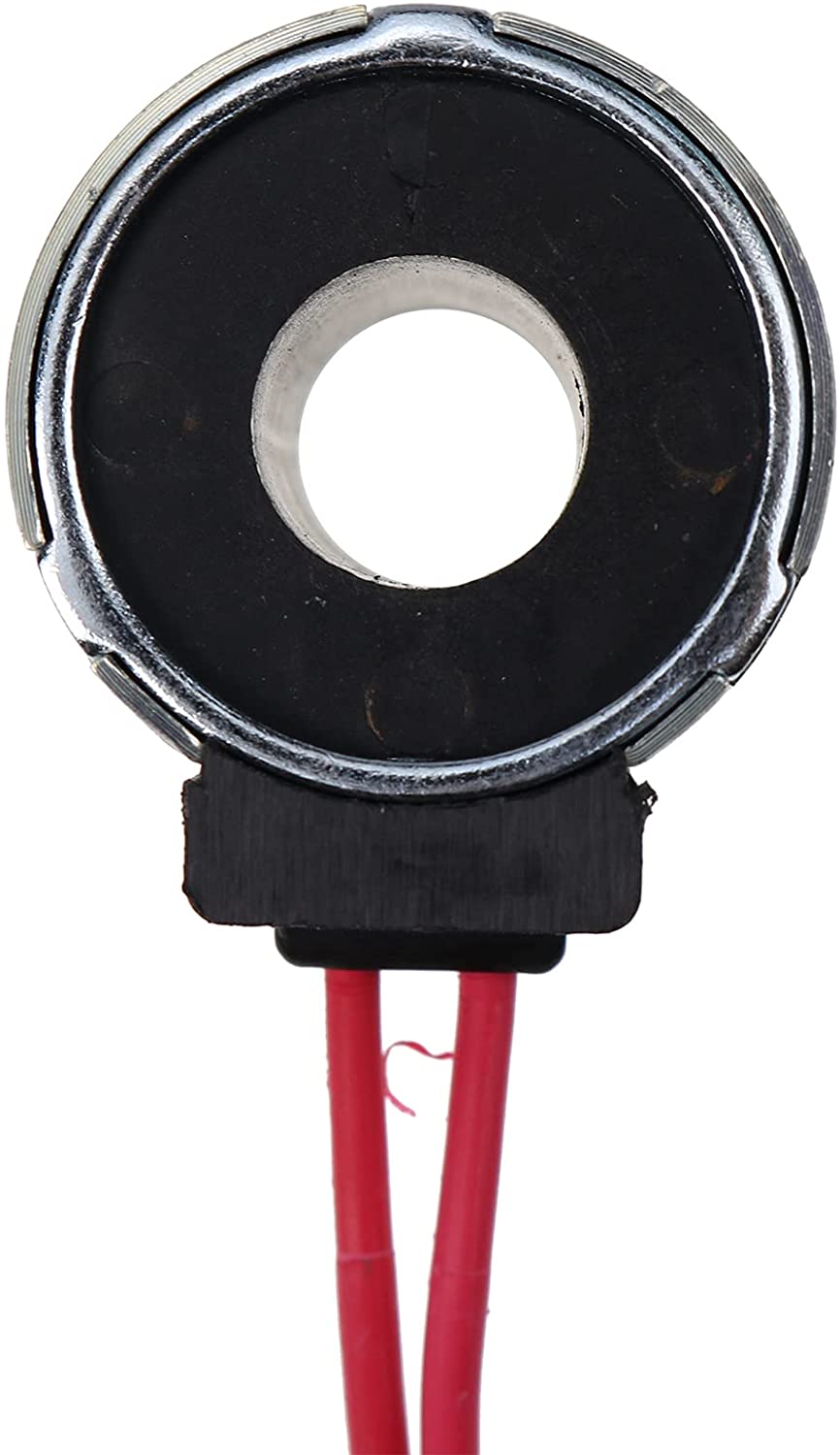 Solenoid Valve Coil 130-0013 6031971 C01-12-DTM-10 compatible with Caterpillar Backhoe Loader 416C 416D 420D 424D 426C 428C 428D 430D 432D 436C 438C 438D 442D 446B 446D - KUDUPARTS