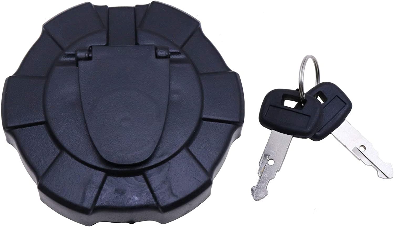 Fuel Cap with 2 Keys 172122-14301 Compatible with Caterpillar Kubota IH Yanmar Mini Excavator Fuel Cap Part No 072991059 KX91-3S RD411-51122 VIO Series - KUDUPARTS