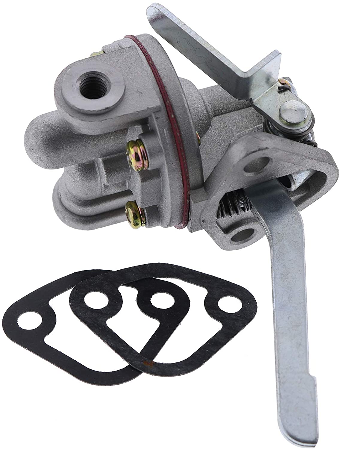 Fuel Feed Lift Pump 105582-52010 with Gaskets for Yanmar Marine 1GM 1GM10 3GMD 2QM(20) 2QM20Y 3QM 3QM30 Engine - KUDUPARTS