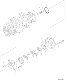For Komatsu Wheel Loader WA200-5L WA250L-5 WA320-5L Hydraulic Oil Pump 705-41-05690 - KUDUPARTS