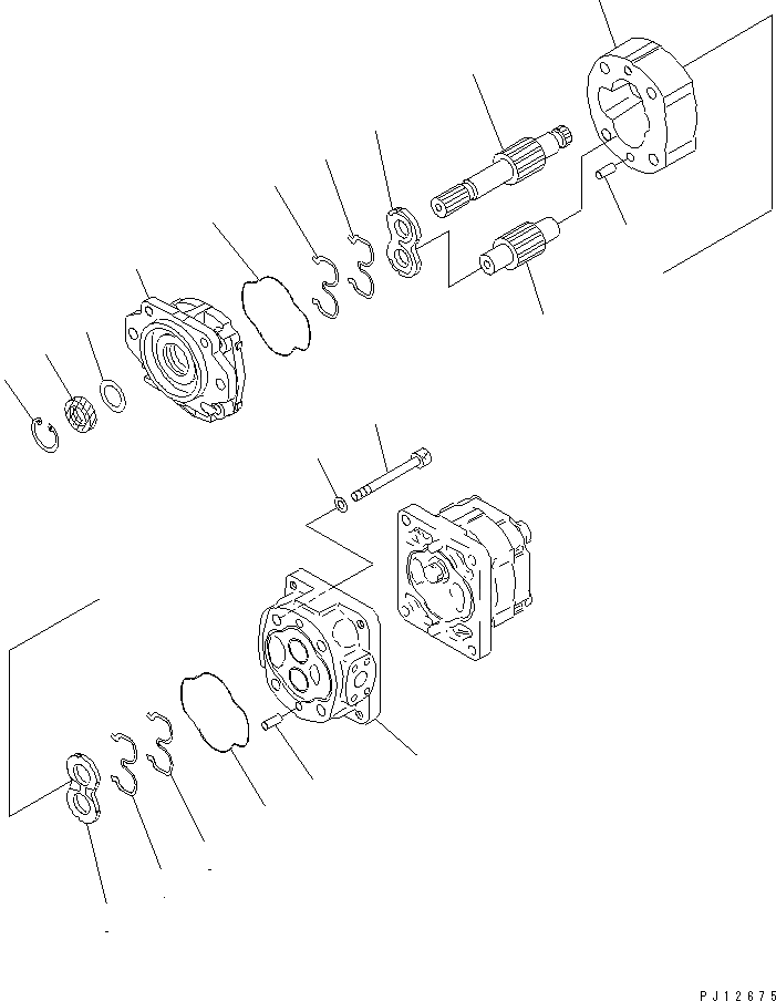 For Komatsu Bulldozer D135A-2 D135A-1 D85P-21A Work Equipment Pump 705-51-30240 - KUDUPARTS