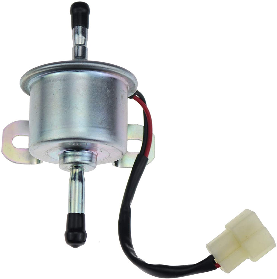 Electric Fuel Pump RC601-51352 RC601-51350 for Kubota M108 BX2350 BX2360 BX23 BX23D BX24 BX24D BX22 BX25 BX2660 BX2660D ZD18 ZD18F ZD21 ZD21F ZD221 ZD25F ZD28 ZD28F - KUDUPARTS