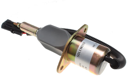 Stop Solenoid J930234 for Case 721B 721C 821B 821C 9040B 9045B Heavy Equipment 24V - KUDUPARTS