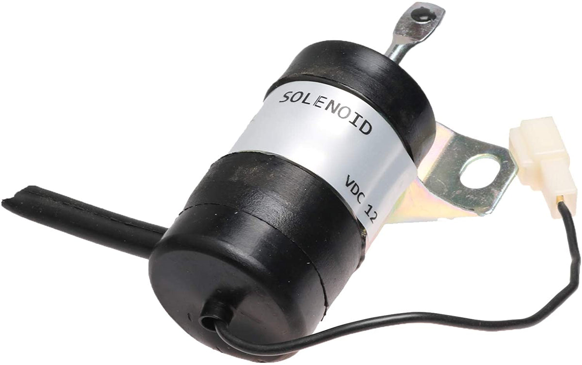 Stop Solenoid 15471-60010 for Kubota B1550D B1550E B1750D B1750E B20 B2150D B2150E KX101 KX151 F2000 L2250DT L2250F L2550F L2850F L3010F L35 M4030 M4900 M4950 M5030 M5700 R410 R420 R520 - KUDUPARTS