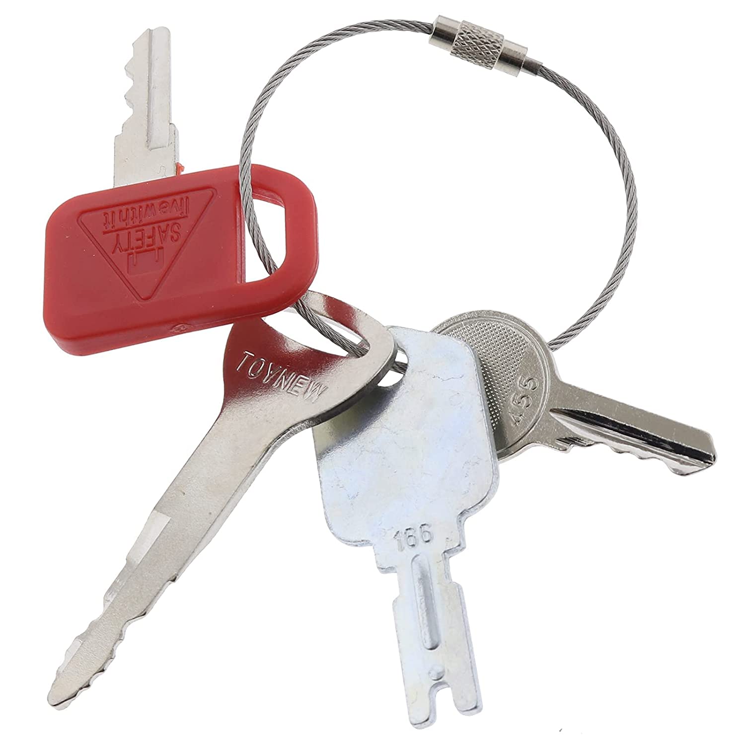 4 Heavy Construction Equipment Ignition Key Set for Toyota Forklift ...