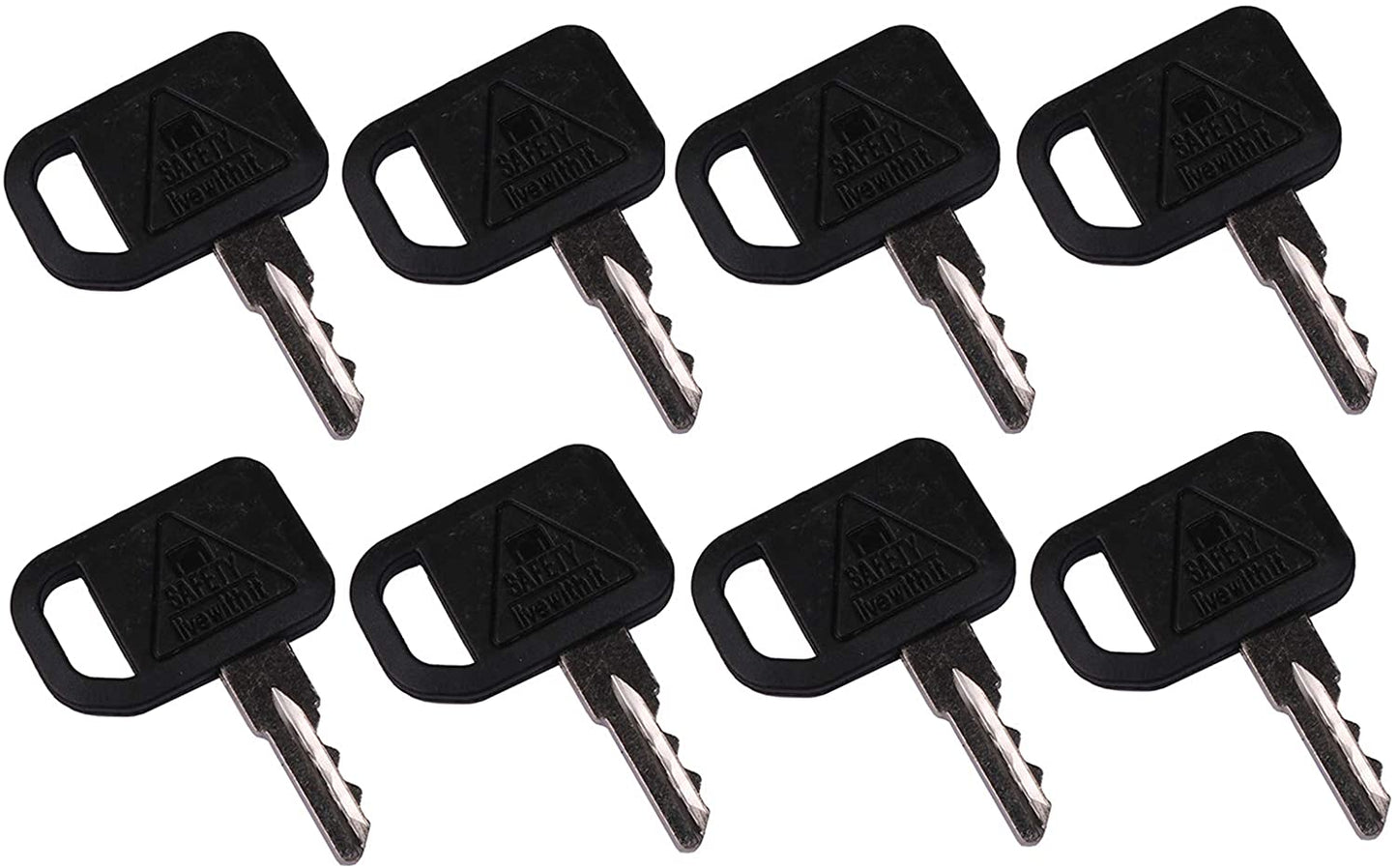 Ignition Keys AUC12681 compatible with John Deere Gator Zero Turn Mower Quik-Trak Mowers (6) - KUDUPARTS
