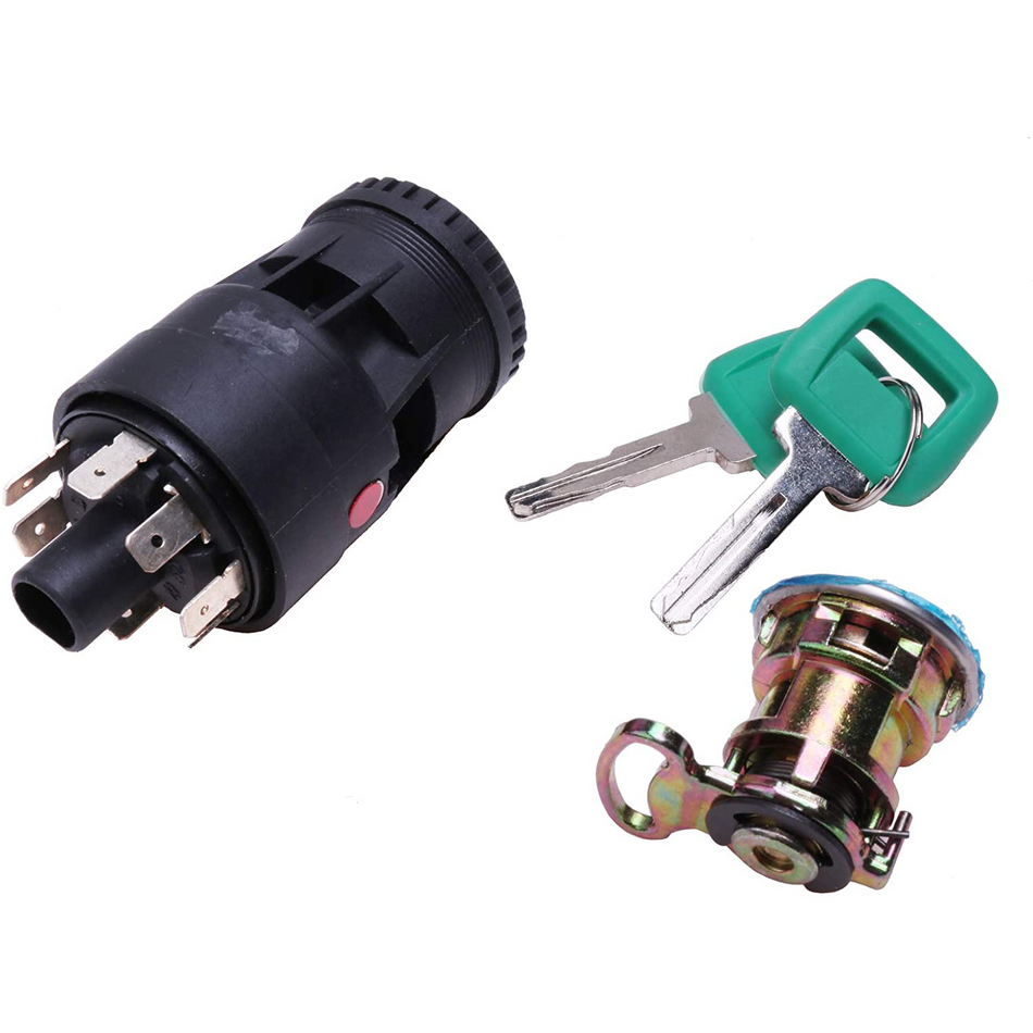 Ignition Switch Lock Kit 11006988 Fit for Volvo L50C L50D L50E L60E L70B L70C L70D L70E L90B L90C L90D L90E L110E L120B L120C L120D L120E L150 L150C L150D L150E L180 L180C L180D - KUDUPARTS
