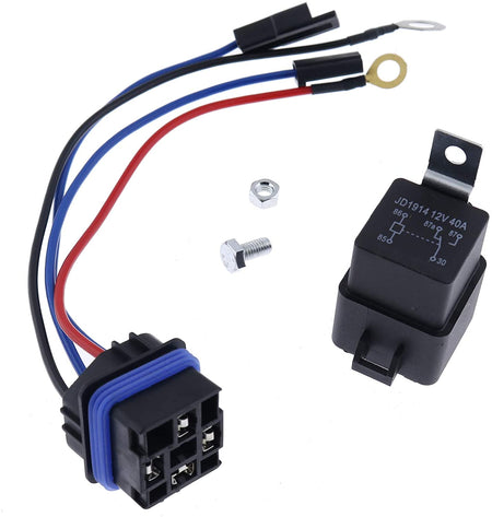 Starter Relay Kit Fit for John Deere AM107421 AM106304 Kawasaki Onan w/Water GX70 GX75 GX95 SX75 SX95 SRX75 SRX95 STX30 STX38 STX46 RX63 RX75 316 160 165 170 175 180 - KUDUPARTS