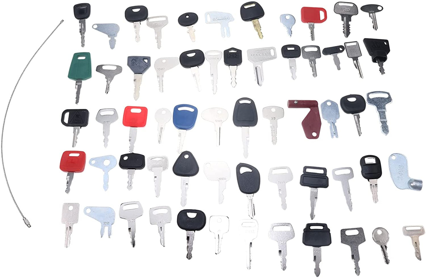 60 keys Compatible with Heavy Equipment Volvo John Deere Bobcat New Holland Komatsu - KUDUPARTS