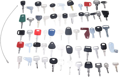 60 keys Compatible with Heavy Equipment Volvo John Deere Bobcat New Holland Komatsu - KUDUPARTS