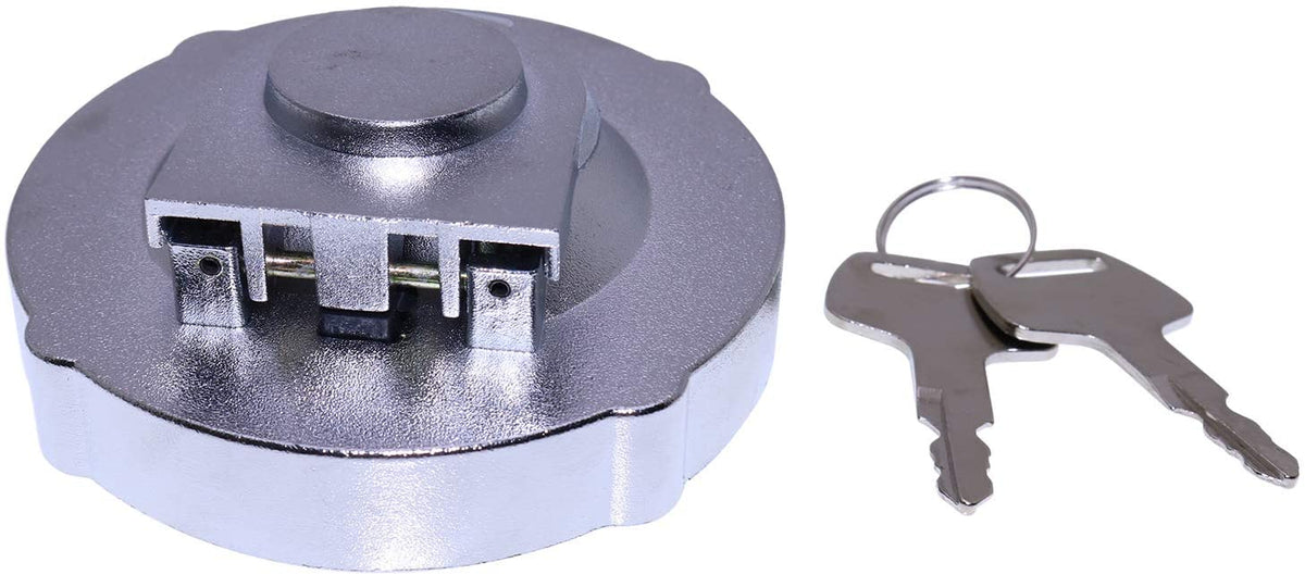 Fuel Tank Cap with 2 keys 15521-00500 compatible with Takeuchi TB016 TB015 TL250 TL120 - KUDUPARTS