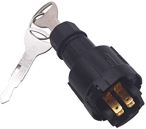 Ignition Switch with 2 Keys 57420-22000-71 57420-220001 57590-23332-71 Compatible with Toyota Forklift Truck - KUDUPARTS