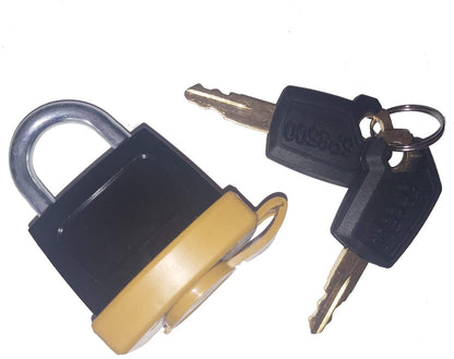 Padlock 246-2641 & Key 5P8500 for Caterpillar 725 730 735 740 D250E D300E 730 740 AP-1000D AP-1050B 385C 5080 5090B G3508 G3512 G3516 3406C 3412 3508 3508B 3512 3512B - KUDUPARTS
