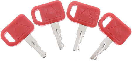 4PCS Ignition Keys AT195302 AT145929 for John Deere 1200 210C 310A 310C 310E 315C 410C 415B 710D 550B 700H 1050J 210LJ 250D 460E - KUDUPARTS