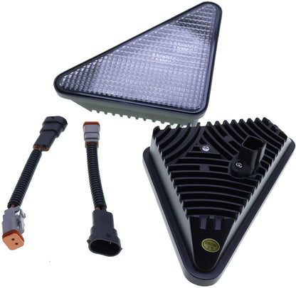 LED Headlight Kit 7259523 7259524 Compatible with Bobcat Loader 751 753 763 773 863 864 873 883 963 A220 A300 S130 S150 S160 S175 S185 S205 S220 S250 S300 S330 T140 T180 T190 T200 T250 - KUDUPARTS