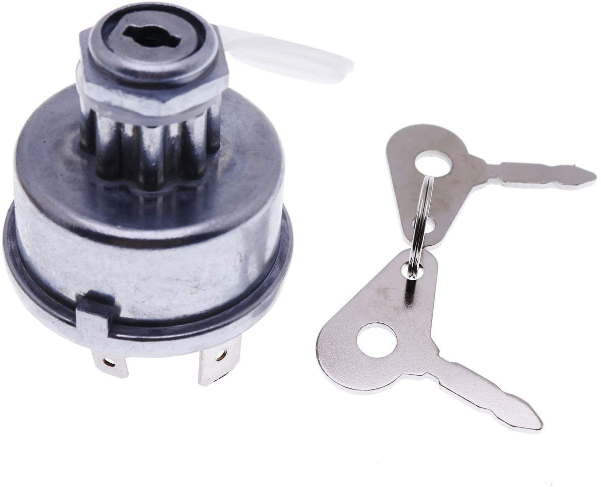 Ignition Starter Switch 128SA 35670 with Water-Proof Cover and Keys Fit for Massey Ferguson 30 275 JCB 35670 Lucas Tractor - KUDUPARTS