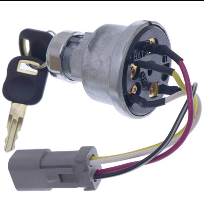 142-8858 Ignition Switch with 2 Keys for Caterpillar 257B Cat D6T 247B D6R D6T 267B 906 246B 242B 267B 216B 226B - KUDUPARTS
